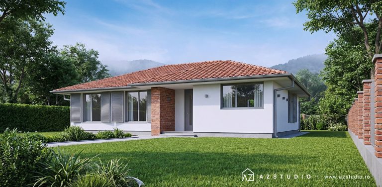 Casa mediteraneana parter 3 dormitoare - 161mp