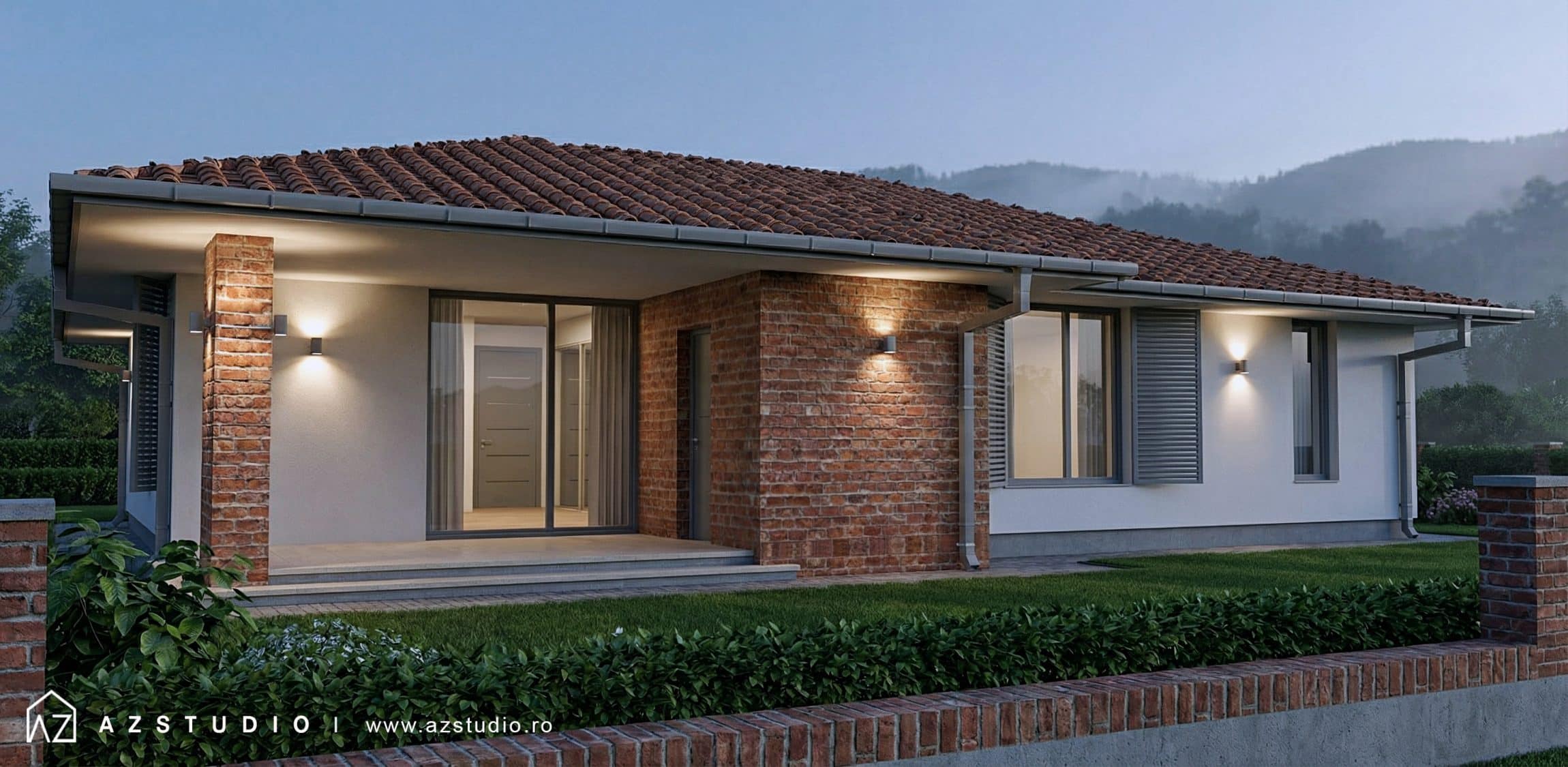 Casa mediteraneana parter 3 dormitoare - 161mp