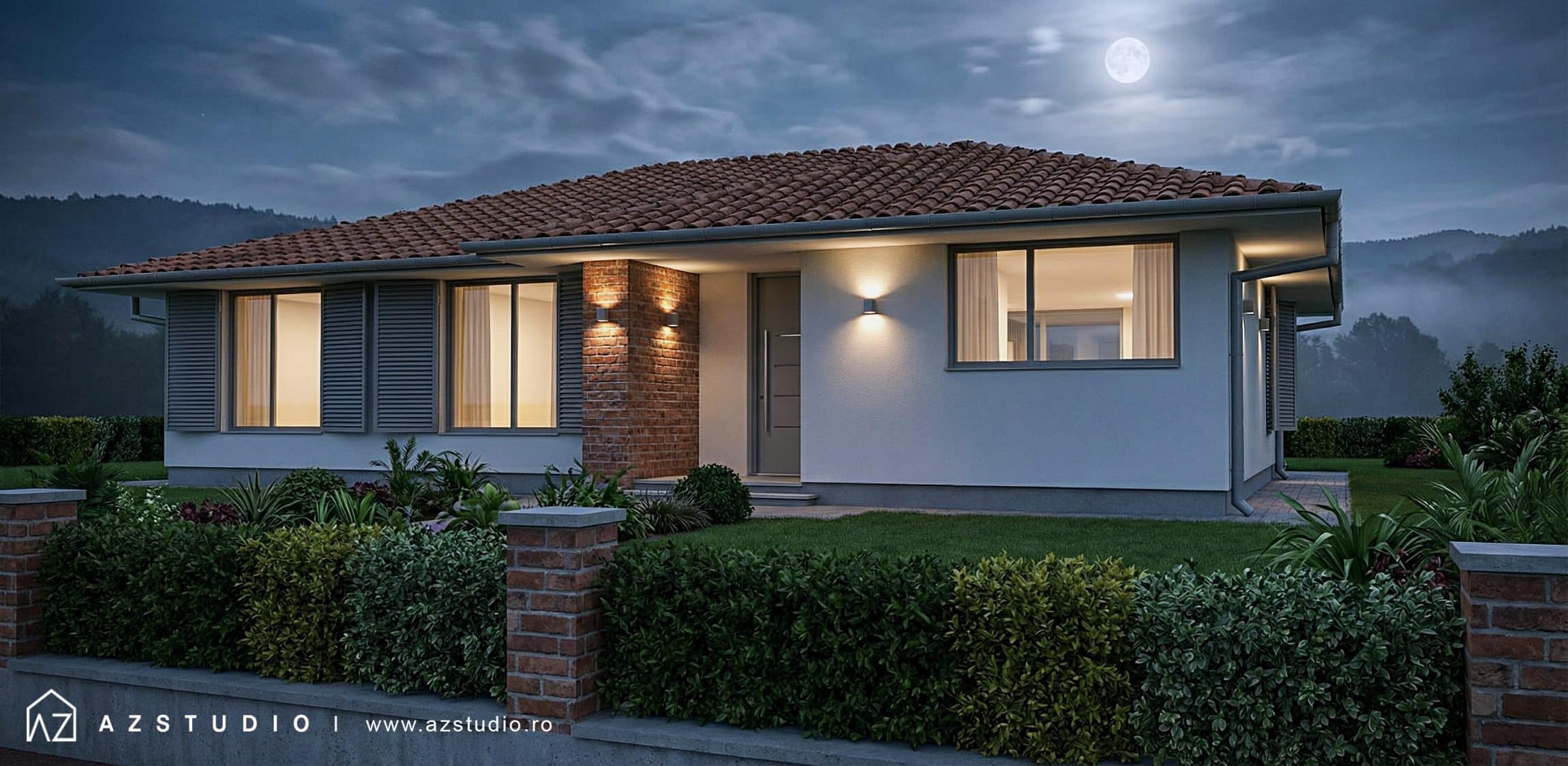 Casa mediteraneana parter 3 dormitoare - 161mp